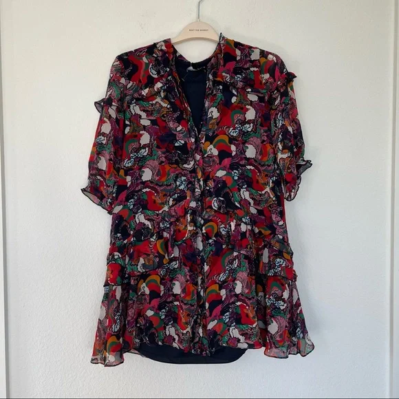 SALONI Printed Tilly Ruffle Dress - Picture 6 of 10